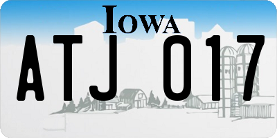 IA license plate ATJ017