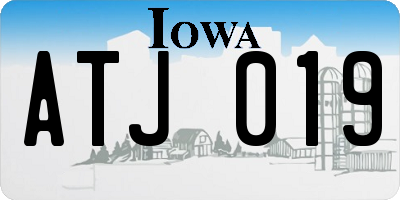 IA license plate ATJ019