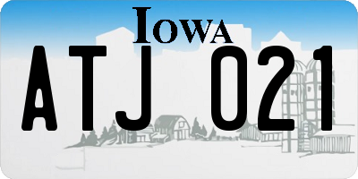 IA license plate ATJ021