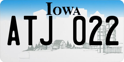 IA license plate ATJ022