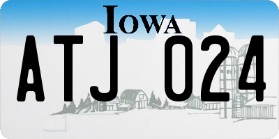 IA license plate ATJ024