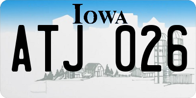 IA license plate ATJ026