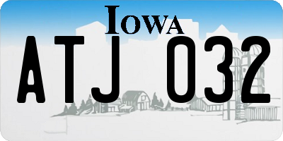 IA license plate ATJ032