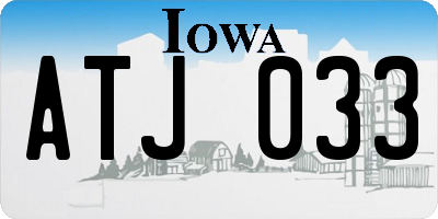 IA license plate ATJ033