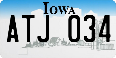 IA license plate ATJ034