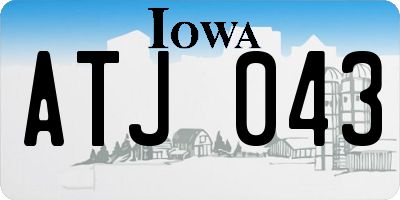 IA license plate ATJ043