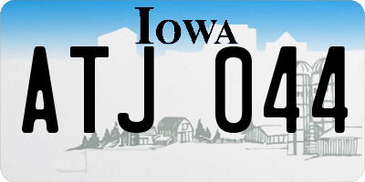 IA license plate ATJ044