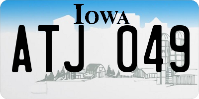 IA license plate ATJ049