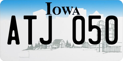 IA license plate ATJ050