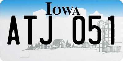 IA license plate ATJ051