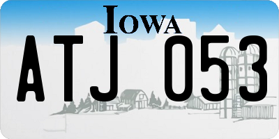 IA license plate ATJ053