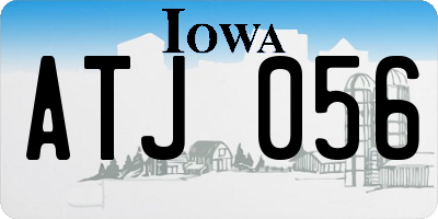 IA license plate ATJ056