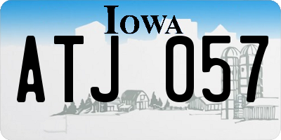 IA license plate ATJ057