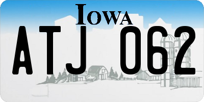 IA license plate ATJ062