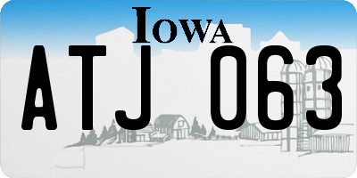 IA license plate ATJ063