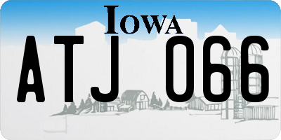 IA license plate ATJ066