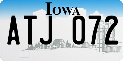 IA license plate ATJ072