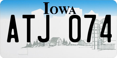 IA license plate ATJ074