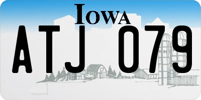 IA license plate ATJ079