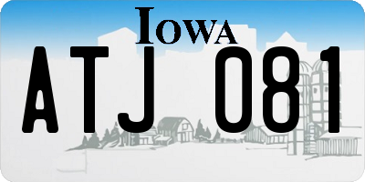 IA license plate ATJ081