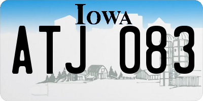 IA license plate ATJ083