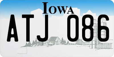 IA license plate ATJ086