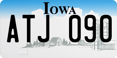 IA license plate ATJ090