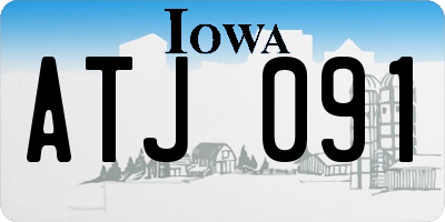 IA license plate ATJ091