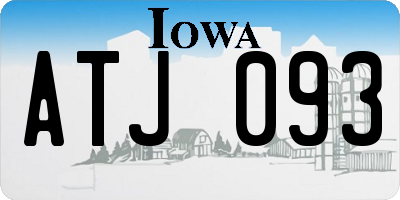 IA license plate ATJ093