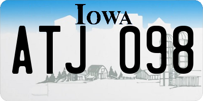 IA license plate ATJ098
