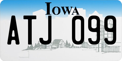 IA license plate ATJ099