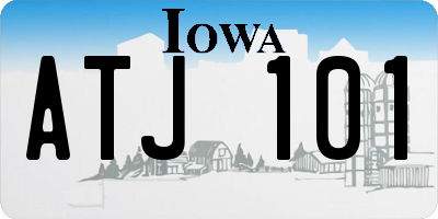 IA license plate ATJ101