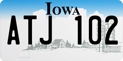 IA license plate ATJ102