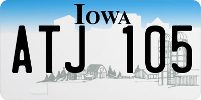 IA license plate ATJ105