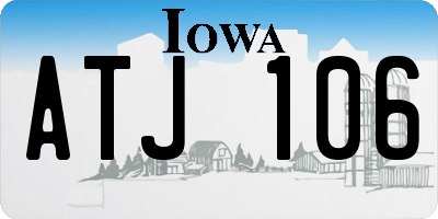 IA license plate ATJ106