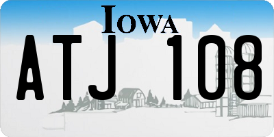 IA license plate ATJ108