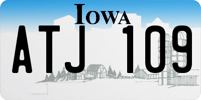 IA license plate ATJ109