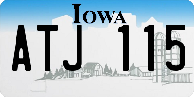 IA license plate ATJ115