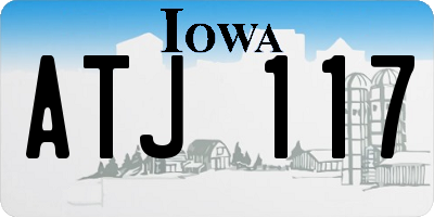 IA license plate ATJ117