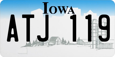 IA license plate ATJ119