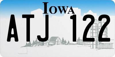 IA license plate ATJ122