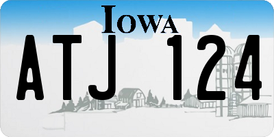IA license plate ATJ124