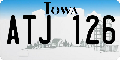 IA license plate ATJ126