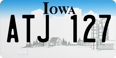 IA license plate ATJ127