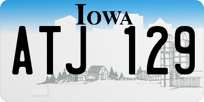 IA license plate ATJ129