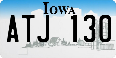 IA license plate ATJ130