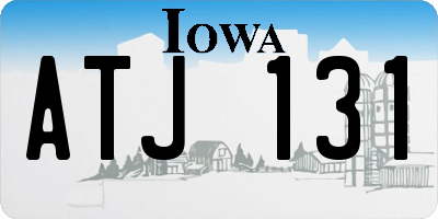 IA license plate ATJ131
