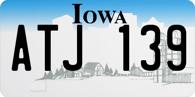 IA license plate ATJ139