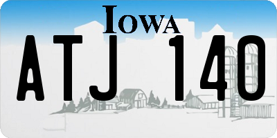 IA license plate ATJ140