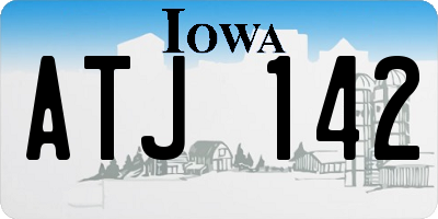 IA license plate ATJ142